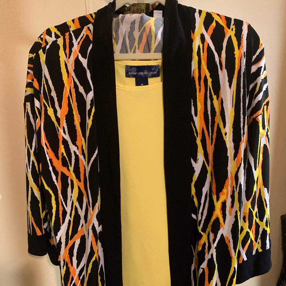 Gorgeous Yellow Top with Cardigan